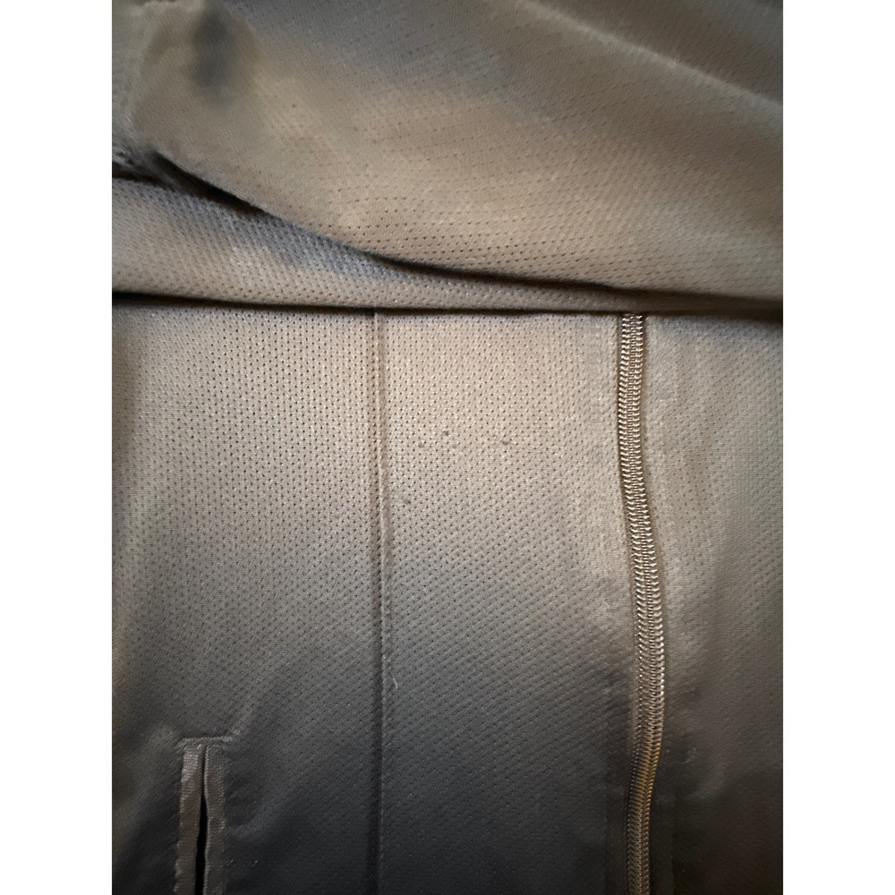 Adidas Track Jacket Black White Stripe Full Zip Mesh Logo 548447 Size L 1732 - Picture 7 of 8